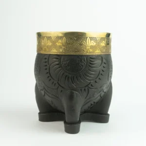 Mate Imperial Calabaza - Negro (virola bronce)
